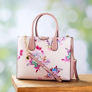 NWT Nine West Satchel Pink floral